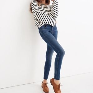 MADEWELL 9" HIGH RISE SKINNY RAW HEM JEANS